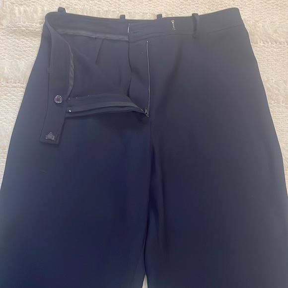 Ann Taylor dress pants belt loops high waisted flare navy blue women’s size 6 - Picture 3 of 8
